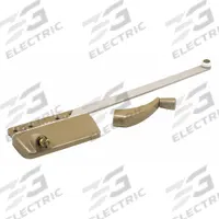PRIME-LINE Window Operator: Crank, Handle Included, Right-Hand, Surface, Gold, 4 3/4 in Base Lg (MPN TH 23024). Key specifications — Brand: PRIME-LINE; For Use With: Casement Windows; Finish: Copper Plated; Color: Gold; Handing Orientation: Right-Hand; Handle Type: Crank; Mounting Location: Surface; Product Type: Window Operator.