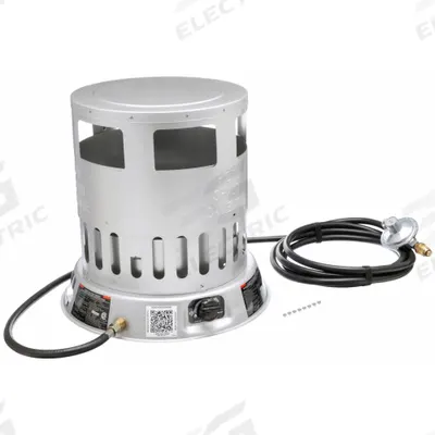 Dayton Portable Gas Floor Heater: 80,000 BtuH Heating Capacity Output - Portable Gas Convection Can Heaters