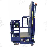 BALLYMORE Mobile Personnel Lift: Battery, Push-Around, 12 ft Elevated Platform Ht, 17 in x 29 in (MPN PS-12S). Key specifications — attr1045274: BALLYMORE; attr1045277: Platform Extension.