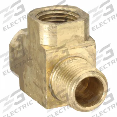 PARKER Metal Pipe Tee: Tee, 1/2 in x 1/2 in x 1/2 in, 1,000 psi, 2 21/64 in Lg - Threaded High-Pressure Pipe Fittings