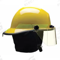 BULLARD Fire Helmet: Yellow, Modern Rear Brim, Chin Strap, 6-Point Sure-Lock(R) Ratchet (MPN PXSYLTL). Key specifications — Color: Yellow; Chin Strap: Yes; Brand: BULLARD; Style: Modern Rear Brim; Suspension: 6-Point Sure-Lock(R) Ratchet.