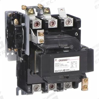 GE Magnetic Contactor: Non-Reversing, 3 Poles, NEMA Size 3, 90 A - Non-Reversing NEMA Contactors