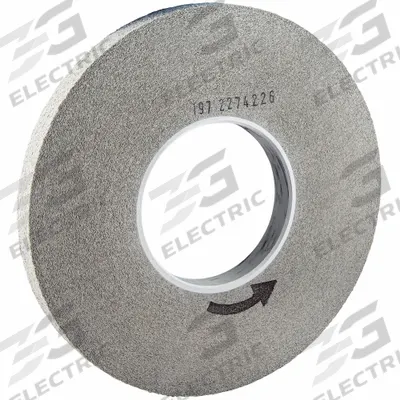 NORTON Convolute Wheel: 12 in Dia x 1 in W, 5 in Arbor, Silicon Carbide, Fine - Deburring Wheels for Stainless Steel & Nickel Alloys