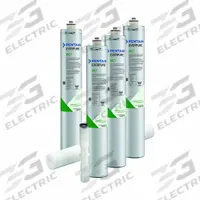 EVERPURE Water Filter Cartridge Kit: 0.2 micron, 6.7 gpm, 20 in Overall Ht, 36,000 gal, Carbon (MPN EV962828). Key specifications — Brand: EVERPURE; Reduces: Chlorine Odor; Filter Media: Carbon.