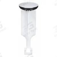 KISSLER Drain Stopper: 1 1/4 in Overall Dia, Plastic, Plastic, Silver, Pop Up (MPN 58-1165). Key specifications — Material: Plastic; Color: Silver; Brand: KISSLER; Application: Sink.