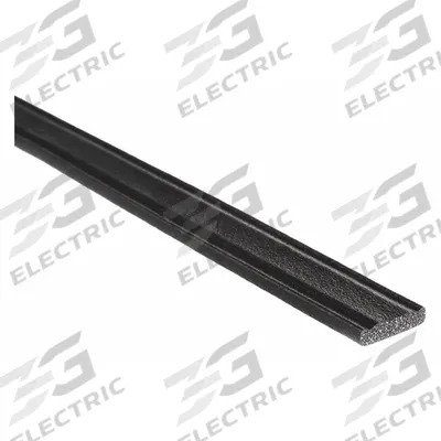 TRIM LOK Seal: Flat, Self-Adhesive Mounting, Std, EPDM, 25 ft Overall Lg - Ribbed-Section Foam Rubber Seals