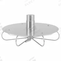 MOSMATIC Manhole Cleaner: 12 in Cleaning Path, 1/2 in Inlet Dia, NPTF, Stainless Steel, 2 Nozzles (MPN 81.037). Key specifications — Inlet Gender: NPTF; Brand: MOSMATIC; Housing Material: Stainless Steel; Includes: Protection Plate.