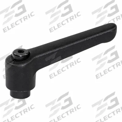 JW WINCO Adjustable Handles; Adjustable Levers: Plastic w/ Steel Thread, 1/2"-13 Thread - Teardrop-Style Adjustable Handles with Threaded Hole
