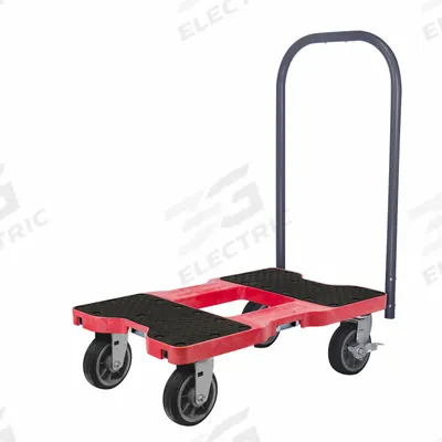 SNAP-LOC Platform Truck: 1,500 lb, 33 1/2 in L x 20 1/2 in W x 38 in H Overall Dim. - Load-Securing Plastic-Deck Platform Trucks with E-Track Fittings