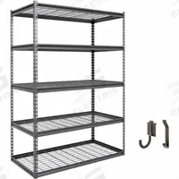 APPROVED VENDOR Metal Shelving: Standalone, Industrial, 48 in x 24 in, 72 in Overall Ht, 5 Shelves (MPN B-ATALS482472-5D1000). Key specifications — attr41760: Steel; attr41761: Steel; attr37625: Unassembled; attr37628: Dark Grey; attr37624: Industrial; attr33609: APPROVED VENDOR.