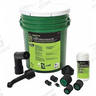 GREENLEE Power Fishing Accessory Kit: For 1/2 in_3/4 in_1 in_1 1/4 in_1 1/2 in_2 in Conduit - Accessory Sets