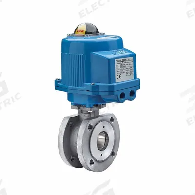 BONOMI Electrically Actuated Two-Way Ball Valve: 2 1/2 in, Stainless Steel, 24V AC/DC - Stainless Steel Electrically-Actuated Ball Valves