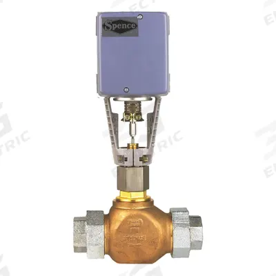 SPENCE Electric Globe Control Valve: For Fuel/Water Media, Bronze, 1 in Pipe Size - Bronze Body Electric Globe Valves