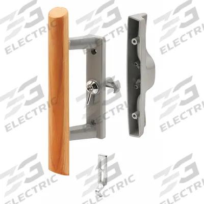 PRIME-LINE Sliding Door Lock: 2 1/8 in Lg, 2 in Wd - Recessed Handles for Sliding Doors