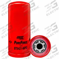 BALDWIN FILTERS Hydraulic Filter: Hydraulic Fluid, 1 3/8"-12 Thread Size, Spin-On, Cellulose (MPN BT9421-MPG). Key specifications — Media Material: Cellulose; Brand: BALDWIN FILTERS; Compatible Fluid Type: Hydraulic Fluid; Compatible Vehicle Make: Case IH; Includes: Integral Gasket; Thread Size: 1-3/8"-12.
