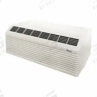 AMANA Packaged Terminal Air Conditioner: 300 sq ft – 360 sq ft, 9,000 BtuH, 208/230V AC, 6-30P (MPN PTH093J35CXXX). Key specifications — attr1147912: 208/230V AC; attr1147921: AMANA.