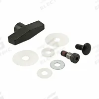 T-Slot Framing System Door Han: 40 Series, Metric, Steel/Polypropylene, Black, 63.3 mm x 19.1 mm (MPN 40-2799). Key specifications — Includes Fasteners: Yes; Brand: 80/20; Finish: Zinc/Matte; Material: Steel/Polypropylene.