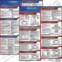 JJ KELLER Labor Law Poster: WI, Spanish, Plastic, 20 in x 24 in, Federal and State Labor Law (MPN 200-WI-1). Key specifications — State/Province: WI; Language: Spanish.