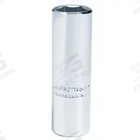 PROTO Socket: Metric, 1/4 in Drive Size, 7 mm Socket Size, 6-Point, Deep, Chrome, Not Tether Capable (MPN J4707LM). Key specifications — attr1204417: PROTO; attr1204392: Chrome.