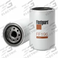 FLEETGUARD Automotive Fuel Filter: 16 1/2 in Overall Lg, 3 11/16 in Outside Dia, Cellulose, BF984 (MPN FF196). Key specifications — attr1137520: BF984; attr1137521: FF196; attr434022: FLEETGUARD; attr427730: Cellulose; attr1017113: General Motors.