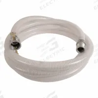 Suction and Discharge Hose: 2 in Hose Inside Dia., 70 psi, Clear/White, 2 in x 2 in Fitting Size (MPN SPT200-100CE). Key specifications — Temp. Range: -10° to 130°F; Hose Color: White; Brand: APPROVED VENDOR.