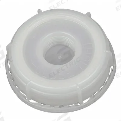 APPROVED VENDOR Pail Lid: Gasketed/Screw Top, 2 3/4 in Overall Dia, White, Plastic - Screw-On Caps