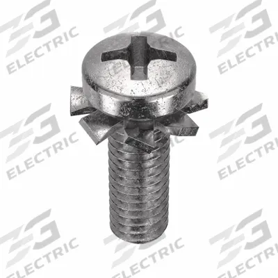 SEMS Screw: External Tooth, M4x0.70 Thread Size, 12 mm Lg, Stainless Steel, Plain - Machine Screws with External Tooth Lock Washers