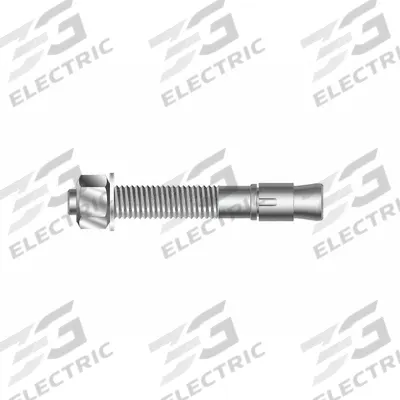 MKT FASTENING Wedge Anchor: 9 in Overall Lg, 1 in Dia, 1"-8 Thread Size, 2 1/4 in Thread Lg - Steel Wedge Anchors