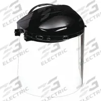 CONDOR Face Shield: Clear, Uncoated, Metal Detectable/Reusable, 15 1/2 in Visor Wd, 9 in Visor Ht (MPN 4EZC2). Key specifications — Headgear Color: Black; Visor Material: Polycarbonate; Visor Features: Metal Detectable.