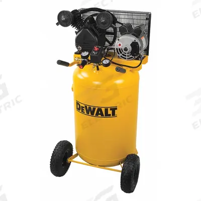 DEWALT Electric Compressor: Splash Lubricated/Synthetic Oil, 30 gal, Vertical - Wheeled Portable Electric Air Compressors