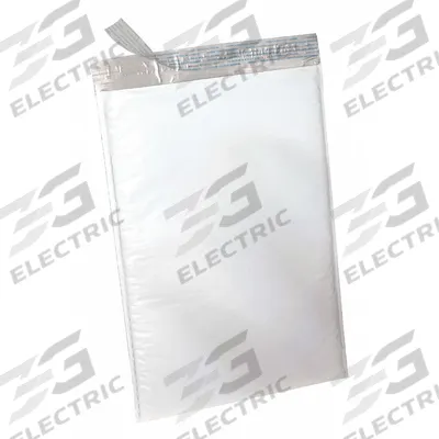 APPROVED VENDOR Mailer Envelopes: 10 1/2 in x 16 in, 10 1/4 in x 15 in, #5, White - Poly Bubble Mailers