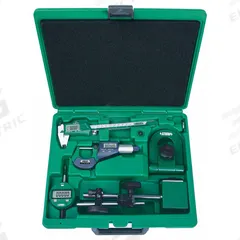 INSIZE Precision Measuring Tool Kit: 3 Pieces, Digital Caliper, Digital Outside Micrometer (MPN 5052-E). Key specifications — attr1182219: INSIZE; attr1182229: Digital Caliper; attr1182230: 0 mm to 150 mm; attr1182232: 0 mm to 25 mm; attr1182234: Yes; attr1182252: 1 in; attr1182253: 25 mm; attr1182254: 0 in.