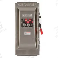 SIEMENS Safety Switch: Non-Fusible, 100 A, Three Phase, 600V AC, 304 Stainless Steel, Indoor/Outdoor (MPN HNF363SW). Key specifications — attr867131: SIEMENS.
