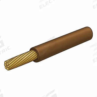 APPROVED VENDOR Automotive Wire: TXL, 500 ft, 1 Conductor, 18 AWG, Brown - XLPE-Insulated High Flexibility Primary Wires