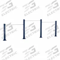TRIACTIVE USA Tri-Level Horizontal Bar: 88 in Overall Ht, 177 in Overall Lg, 8 in Overall Wd (MPN HBAR3-B)