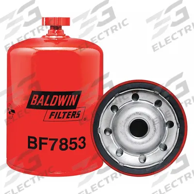 BALDWIN FILTERS Fuel Filter: Spin-On, 4 1/4 in Outside Dia, 7/8"-14 Thread Size, Cellulose - Spin-On Fuel Filters