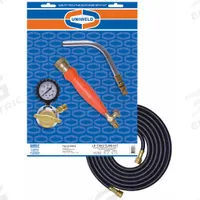 UNIWELD Air/Propane LP Kit: Swirl Flame, External Lighter, Fixed Tip (MPN 89606). Key specifications — Brand: UNIWELD; Manufacturer Part Number: 89606; Compatible Fuel Type: MAP-Pro; Flame Adjustment: Adjustable Flame; Tip Type: Fixed Tip.