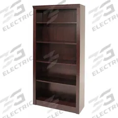 REGENCY Bookcase: Mahogany, Wood, 72 in Overall Ht, 36 in Overall Wd, 17 in Overall Dp, 4 Shelves (MPN TVBC7236MH). Key specifications — Material: Wood; Brand: REGENCY; Color: Mahogany.