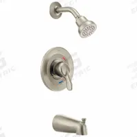 CLEVELAND FAUCET GROUP Shower Faucet: Cornerstone™, 1.75 gpm Fixed Showerhead Flow Rate, Nickel (MPN 40311CBNGR). Key specifications — Series: Cornerstone™; Showerhead Spray Patterns: Single.