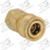 SNAP-TITE Hydraulic Quick Connect Hose Coupling: 1/4 in, Brass, 132.48 lpm Max. Flow Rate (MPN BVHC4-4FV). Key specifications — Thread Size: 1/4"-18; Seal Material: Fluorocarbon; Brand: SNAP-TITE.