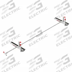 WEATHER GUARD Van Roof Rack: Aluminum, 12 9/10 in Overall Ht, 130 3/4 in Overall Lg, White (MPN 2275-3-01). Key specifications — Material: Aluminum; Finish: Powder-Coated; Brand: WEATHER GUARD; Color: White.