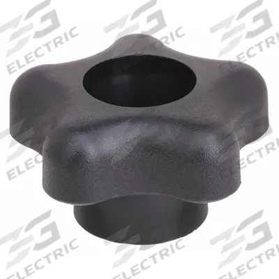 INNOVATIVE COMPONENTS Hand Knob: 5 Point, Plastic, M8 Thread, 0.75 in Thread Lg - Snap-Lock 5-Arm Knobs