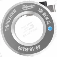 MILWAUKEE Stripping Bushing: For Aluminum, 300MCM, THHN/XHHW, Use with 2435-20/2935-20 (MPN 49-16-B300). Key specifications — attr532138: 2935-20; attr533552: Aluminum; attr533553: 300MCM; attr532137: THHN/XHHW.