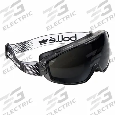 BOLLE SAFETY Safety Goggles: Green Lens Color, Anti-Fog/Platinum/Scratch-Resistant - Comfort-Fit OTG Safety Goggles