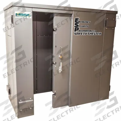 ESP SAFETY SHELTER Tornado Shelter: 6 Person Capacity, Carbon Steel - Tornado & Storm Shelters