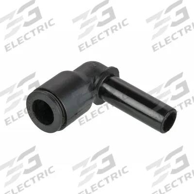 LEGRIS Push-Fit Elbow Fitting: 12 mm OD x 12 mm OD Size, Push-to-Connect x Push-to-Connect - Nylon & Nickel-Plated Brass Tube Fittings