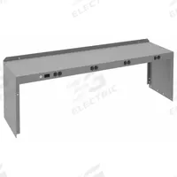 TENNSCO Electronic Riser: 60 in Overall Wd, 15 in Overall Dp, Gray, Carbon Steel, Steel, 18 in (MPN REI-18-1560-WK-1). Key specifications — Includes Mounting Hardware: Yes; Color: Gray.