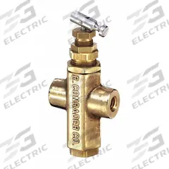 CONRADER Pilot Valve: 1/4 in Inlet Size, 1/8 in Outlet Size, 80 psi Min Preset Pressure, Brass (MPN RCT1-F1-HU). Key specifications — attr60167: RCT1-F1-HU; attr60170: CONRADER; attr60175: Yes; attr60179: Brass.