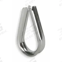 DAYTON Wire Rope Thimble: 1/8 in Compatible Rope Dia, Steel, For Lifting, 1/8 in Wall Ht, 25 PK (MPN 1DLG1). Key specifications — Material: Steel; Brand: DAYTON; Finish: Zinc Plated.