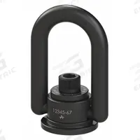 ADB HOIST RINGS Hoist Ring: Pivot/Swivel, Black Oxide-Coated Steel, 1 1/4"-7, Max. 24,000 lb (MPN 36650). Key specifications — attr994472: ADB HOIST RINGS; attr994492: 1-1/4"-7; attr998493: Lifting.